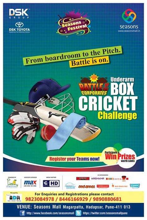 Box Cricket Challenge is nearly here! Gear up and register.